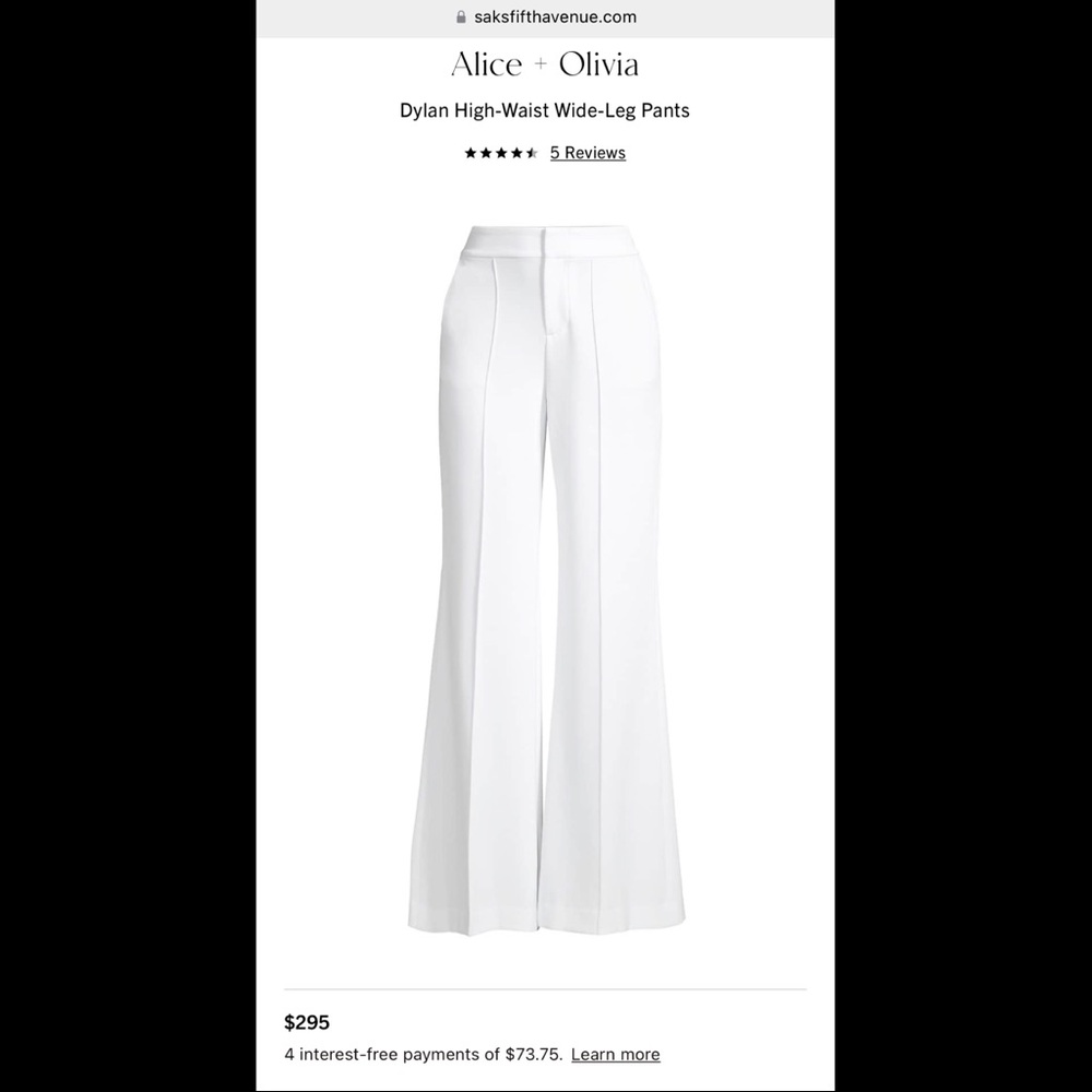 🕊 Alice + Olivia Wide-leg Trousers